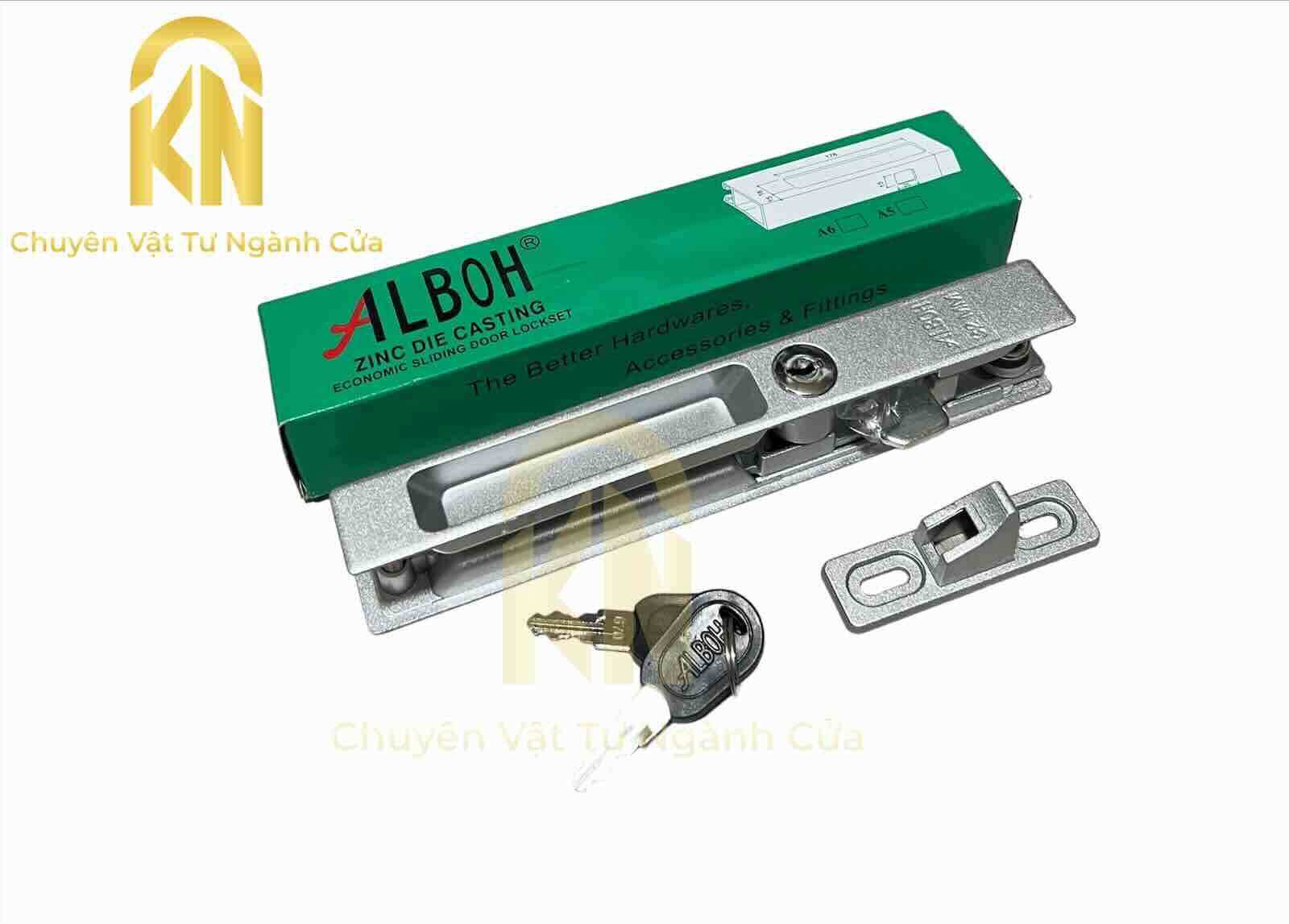 Khóa TB cửa lùa đi nhôm - khoá âm cửa lùa