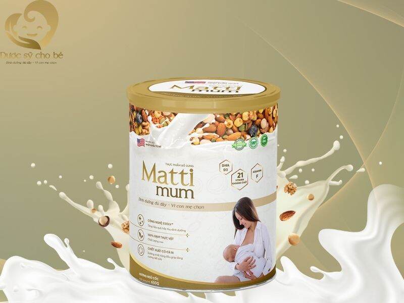 Sữa hạt Mattti Mum lon 650g