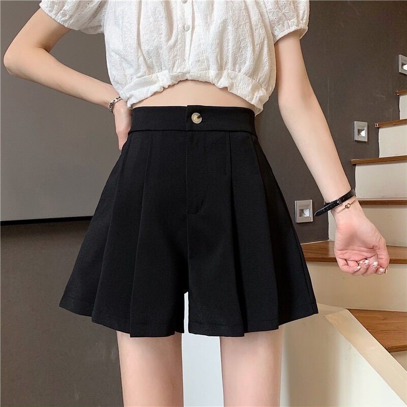 Quần short nữ xếp ly cạp cao siêu hot🌸(freeship)🌸