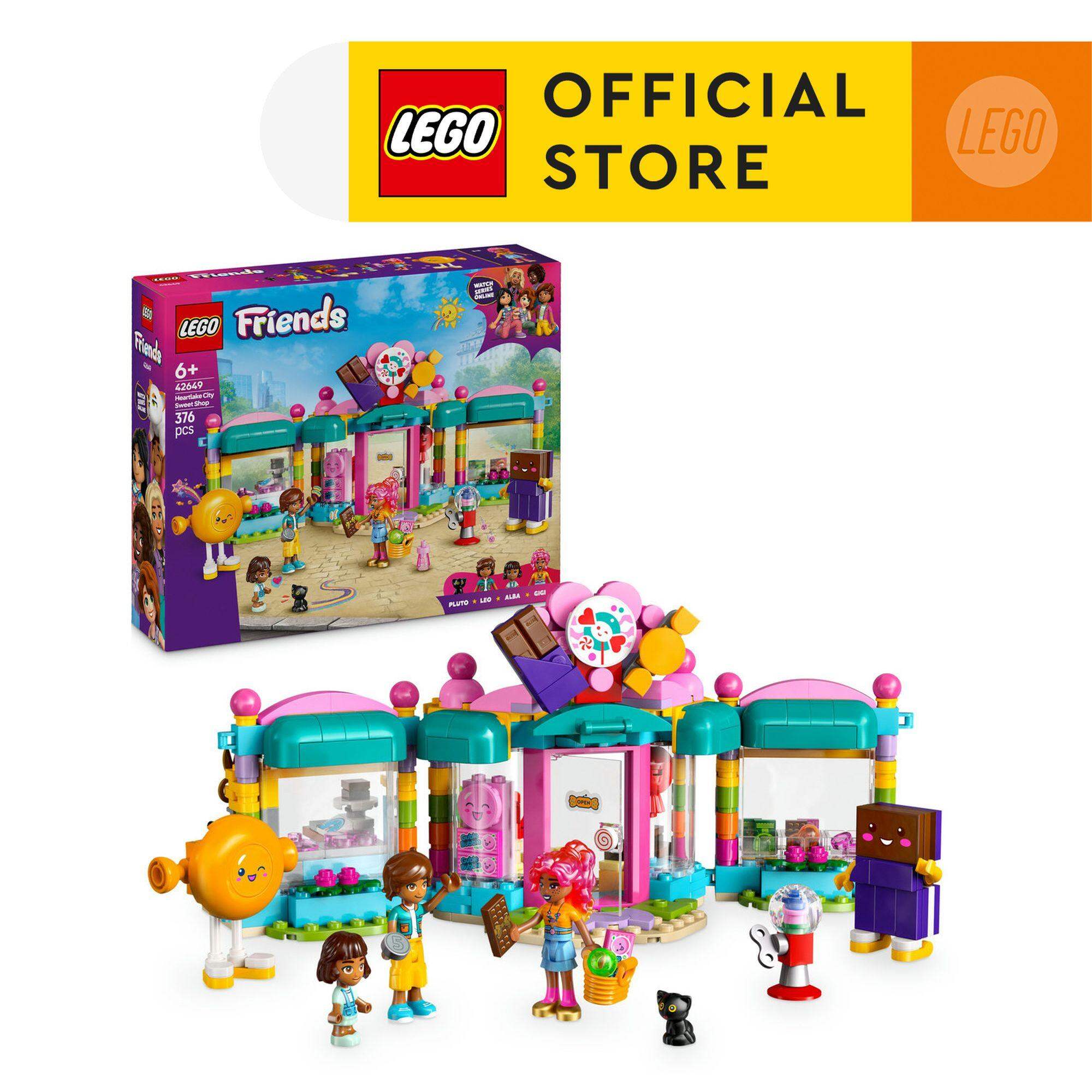 LEGO FRIENDS 42649 Đồ Chơi Lắp Ráp Cửa Hàng Kẹo Ngọt Thành Phố Heartlake (376 Chi Tiết)