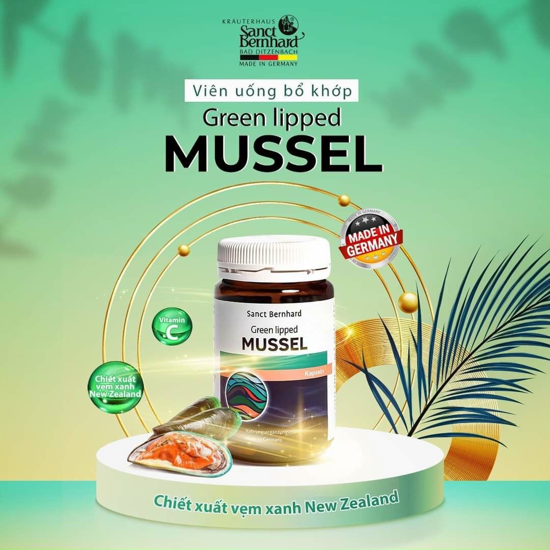 Mussel - bổ khớp - chiết xuất từ vẹm xanh