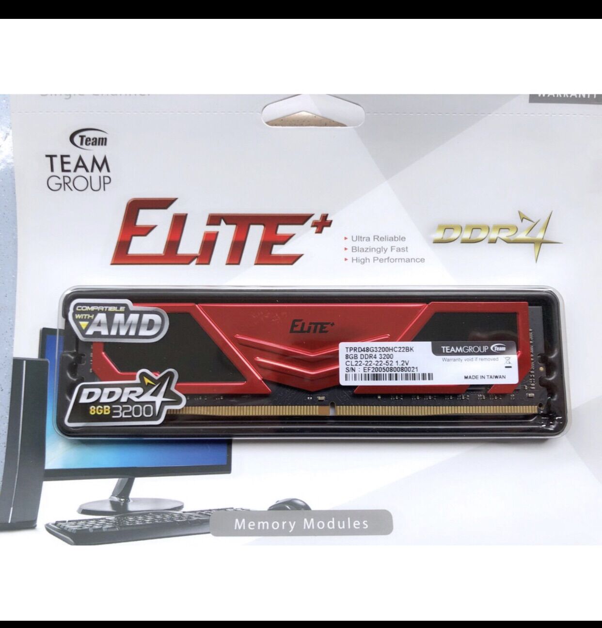 Ram teamgroup elite plus 8gb bus 3200 ddr4 tản thép