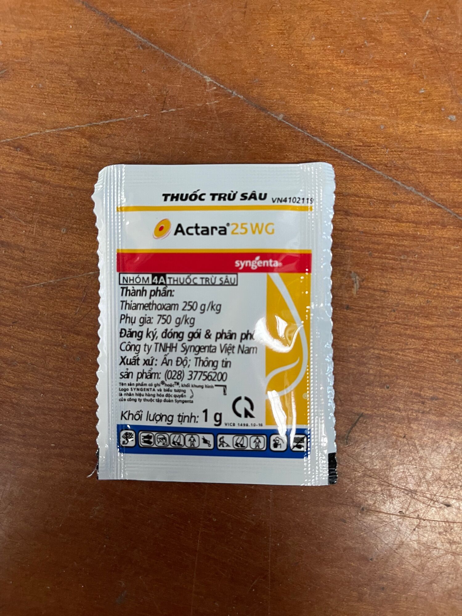 Actara 25WG (gói 1g) trừ côn trùng chích hút rầy, rệp, bọ trĩ,...