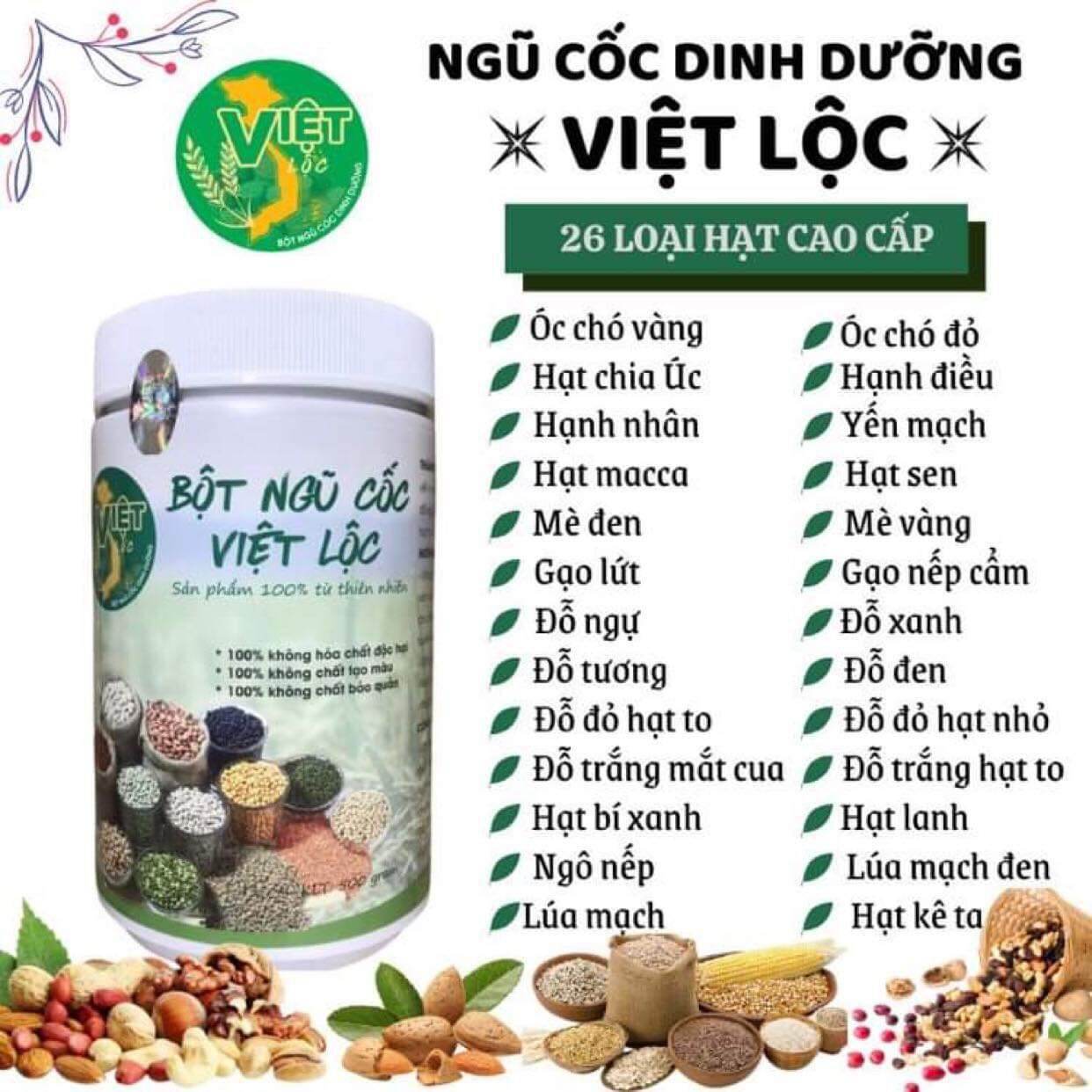 Ngũ cốc lợi sữa Việt Lộc