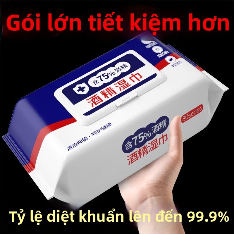 Khăn Ướt Khử Trùng Cồn 75 Độ