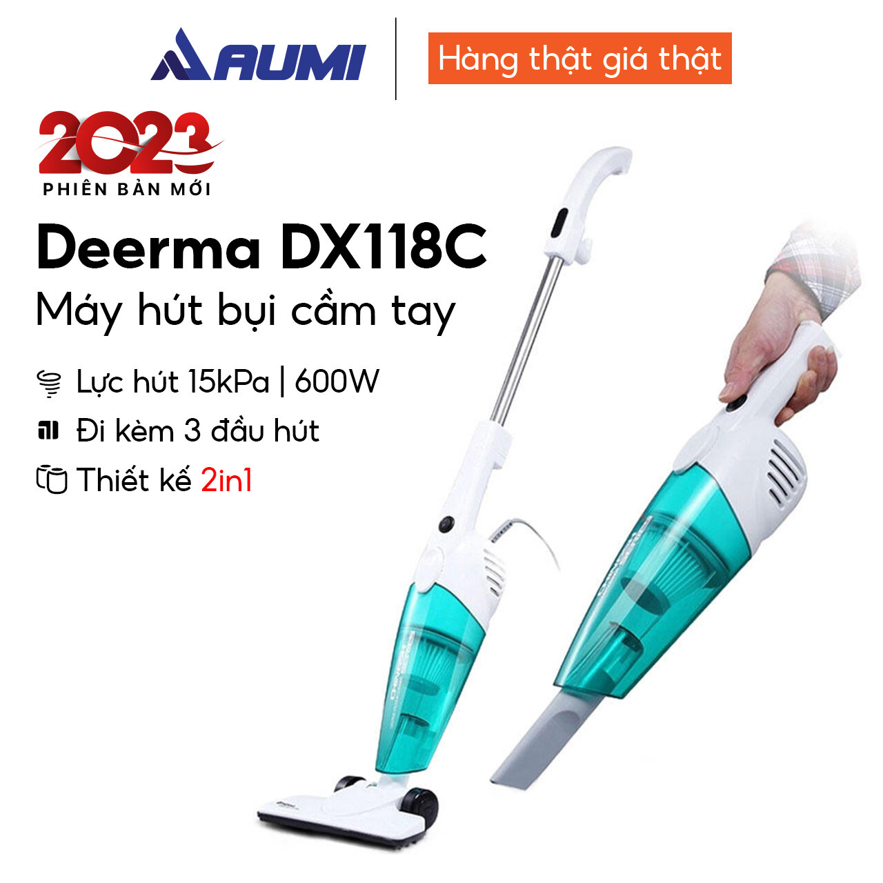 Máy Hút Bụi Cầm Tay Deerma DX118C