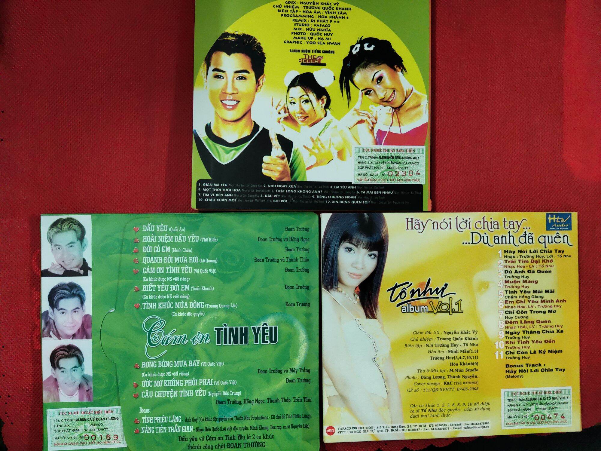 Combo 3 CD gốc chính hãng - Phôi hai chấm vuông mới