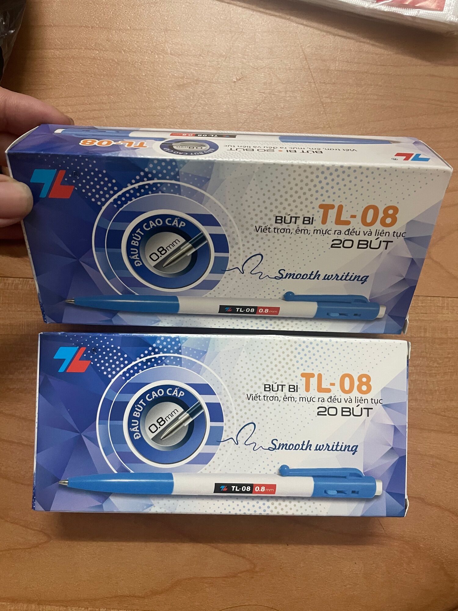 Set 5 Cây Bút Bi 0.8mm Thiên Long TL08