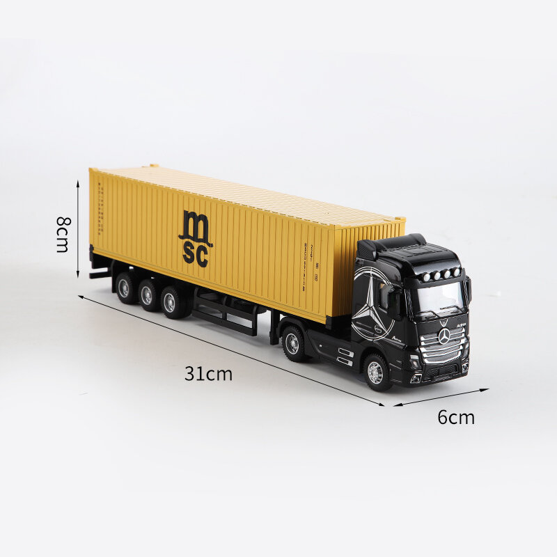 Mô phỏng xe container đồ chơi xe container mô hình xe chở hàng mô hình xe chở hàng xe vận chuyển công trình trẻ em