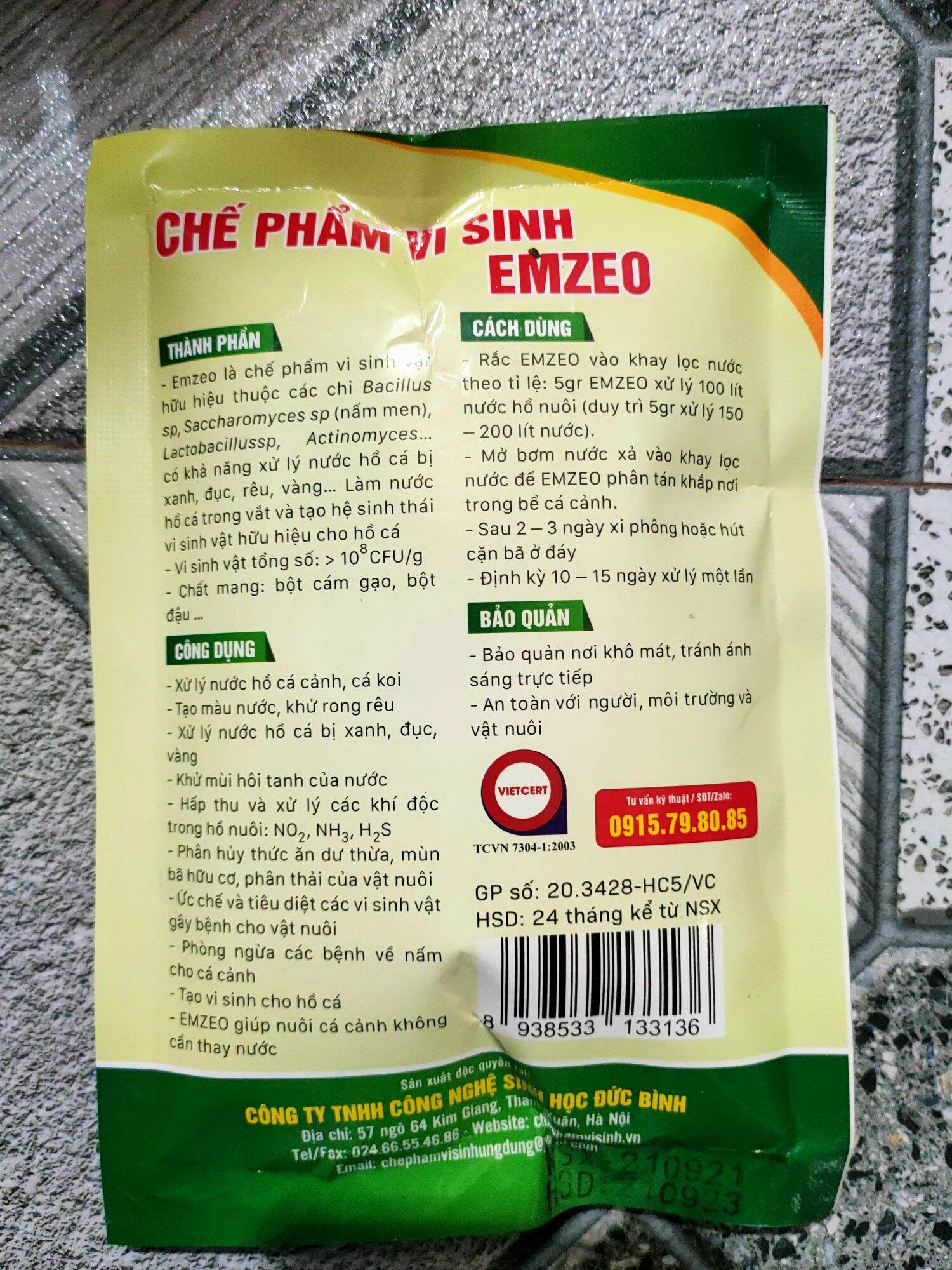 EMZEO Xử Lý Nước Hồ Cá Cảnh, Cá Koi,...(Emzeo cá cảnh)