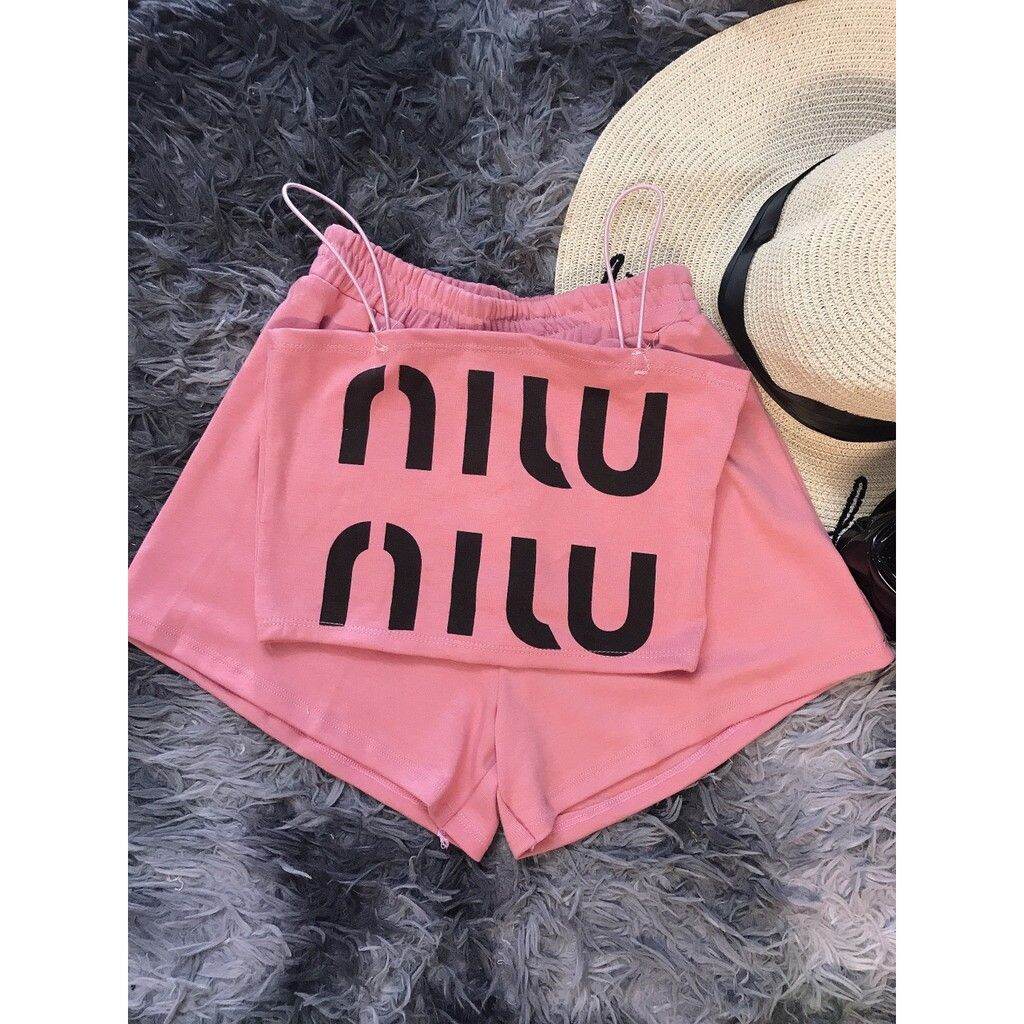 Sét bộ đùi 2 dây miu miu cực xinh.🎀