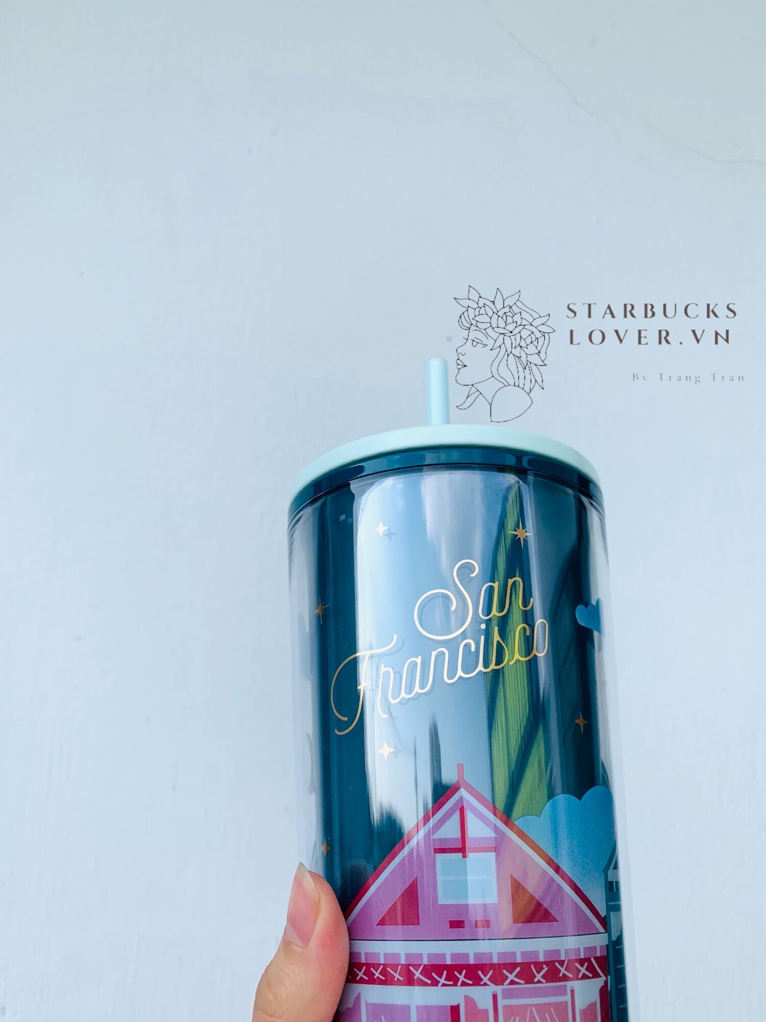 |CHÍNH HÃNG| LY STARBUCKS COLD CUP SAN FRANCISCO SIZE KHỦNG 24oz