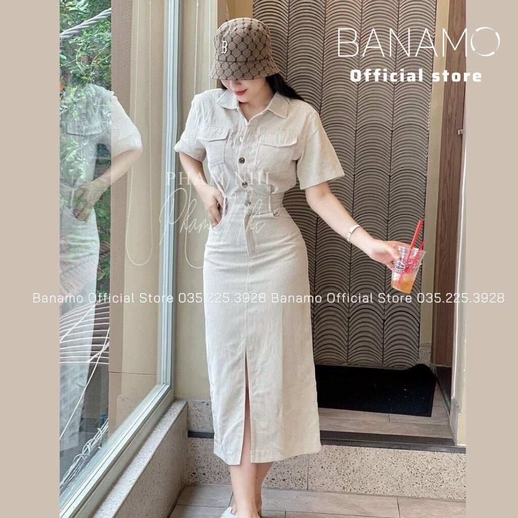 (D289 SHOP TÁO ĐỎ BIGSIZE 50KG ĐẾN 90KG) đầm sơ mi nhung tăm dáng dài