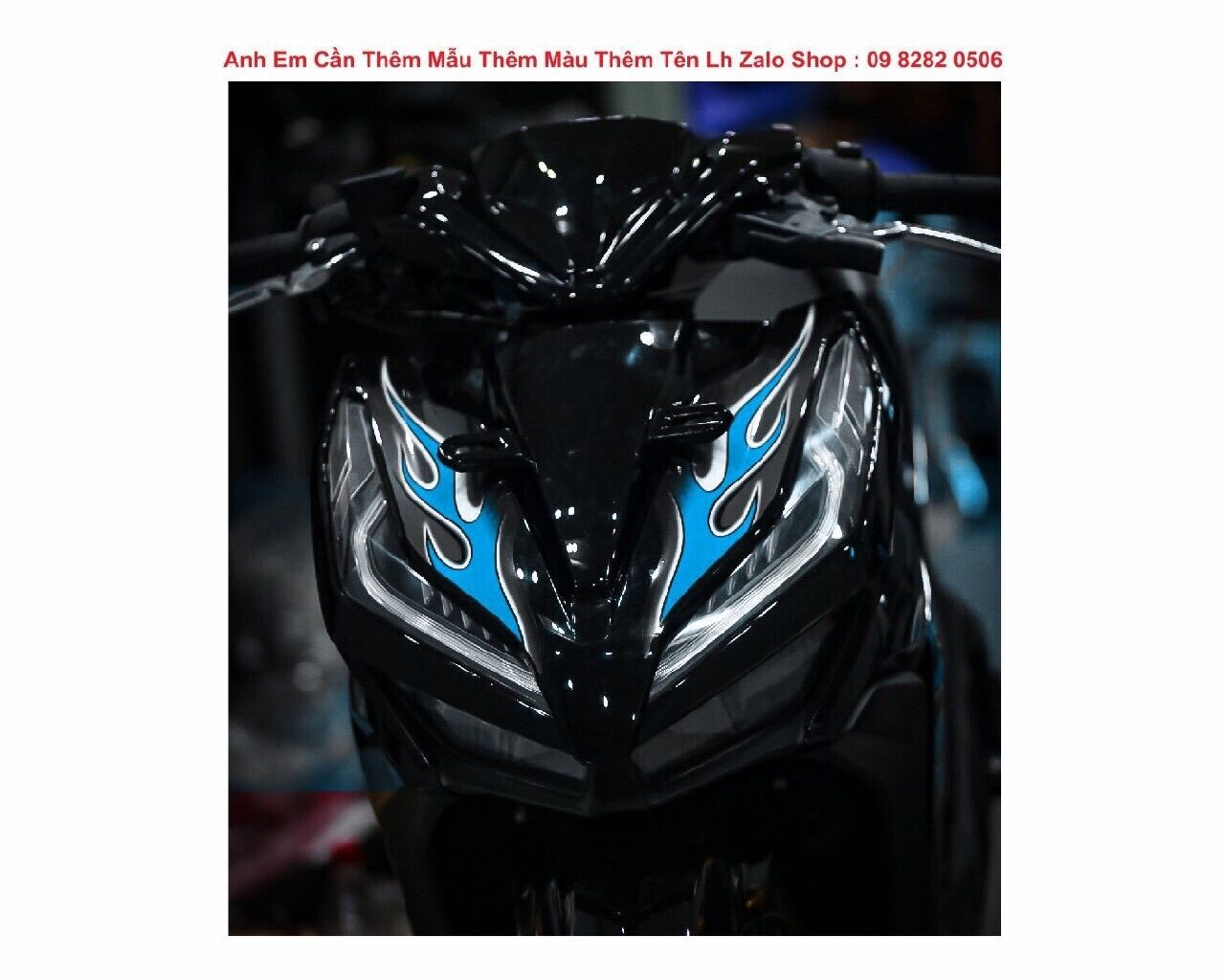 Tem vario lửa xanh gp đen tem chế