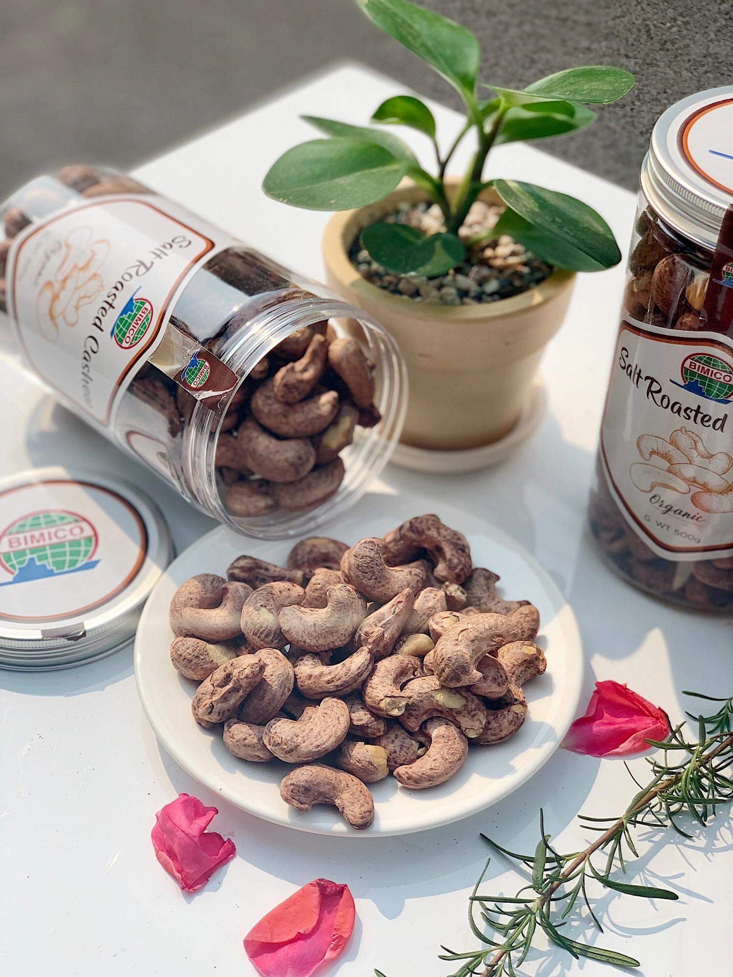 HẠT ĐIỀU RANG MUỐI CÓ VỎ LỤA BIMICO 500gr