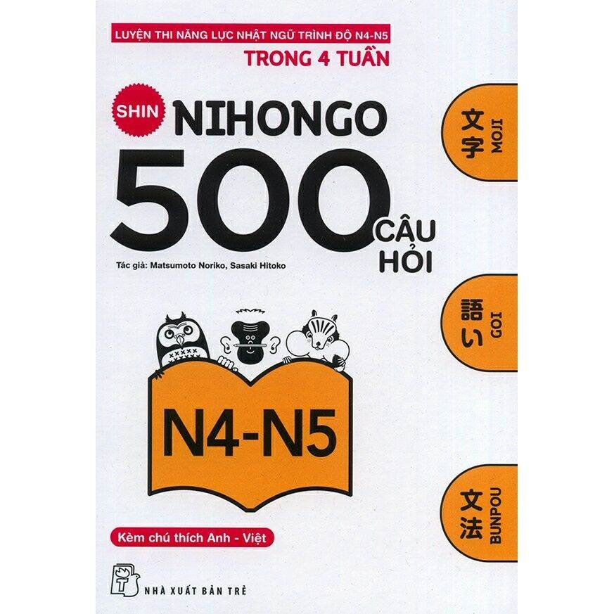 [HCM]Shin nihongo 500 câu hỏi N4-N5