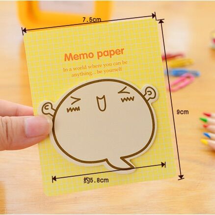 Giấy nhớ note hoạt hình cute biểu cảm dễ thương