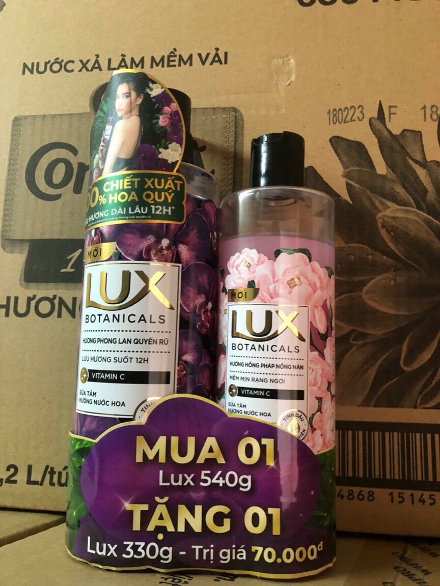 Sữa Tắm Lux 570gr tặng chai 350gr