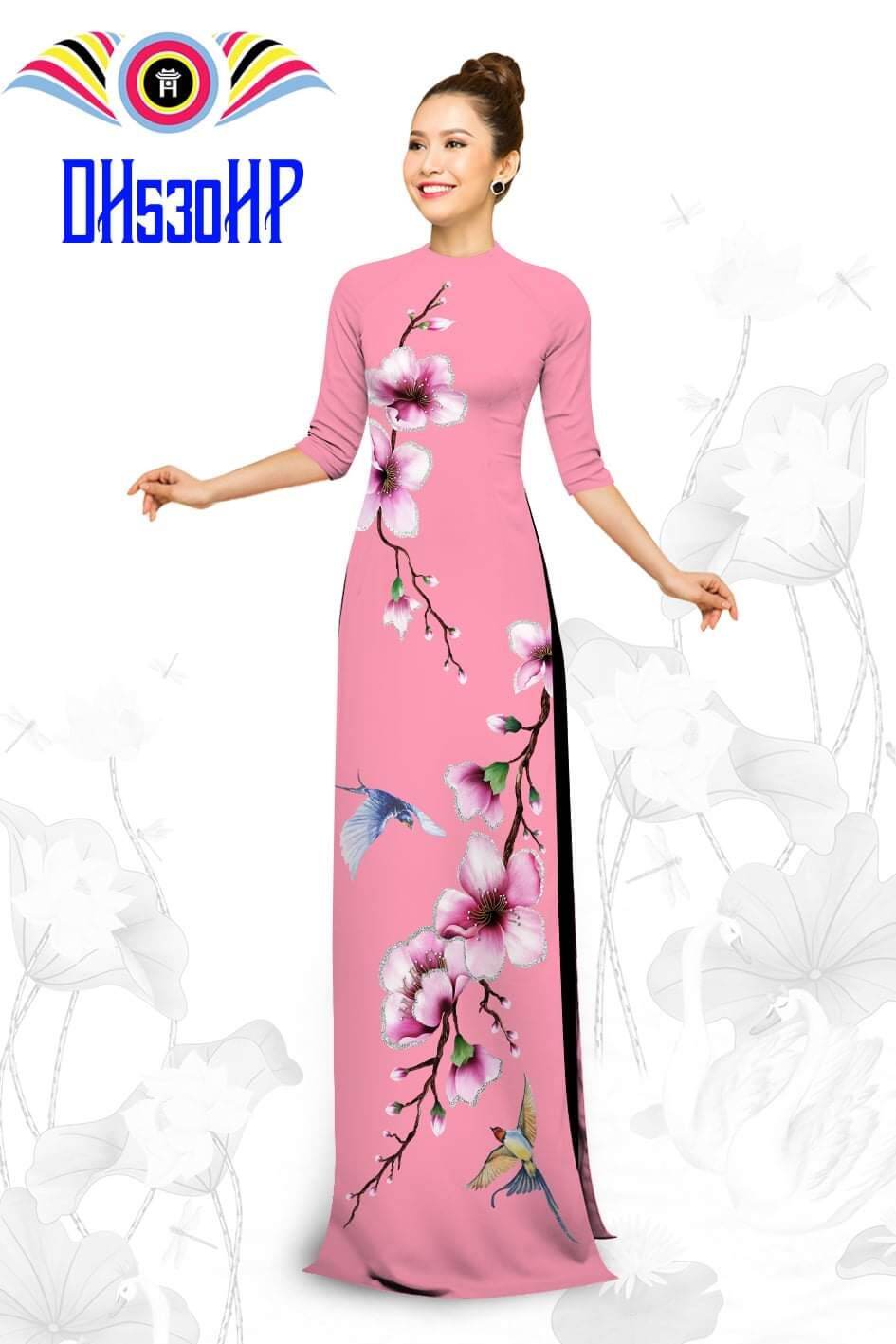 🌺 siêu phẩm lua tơ nhật co giãn hồng hoa trẻ,sang trọng chỉ 137 k .1áo may sẵn