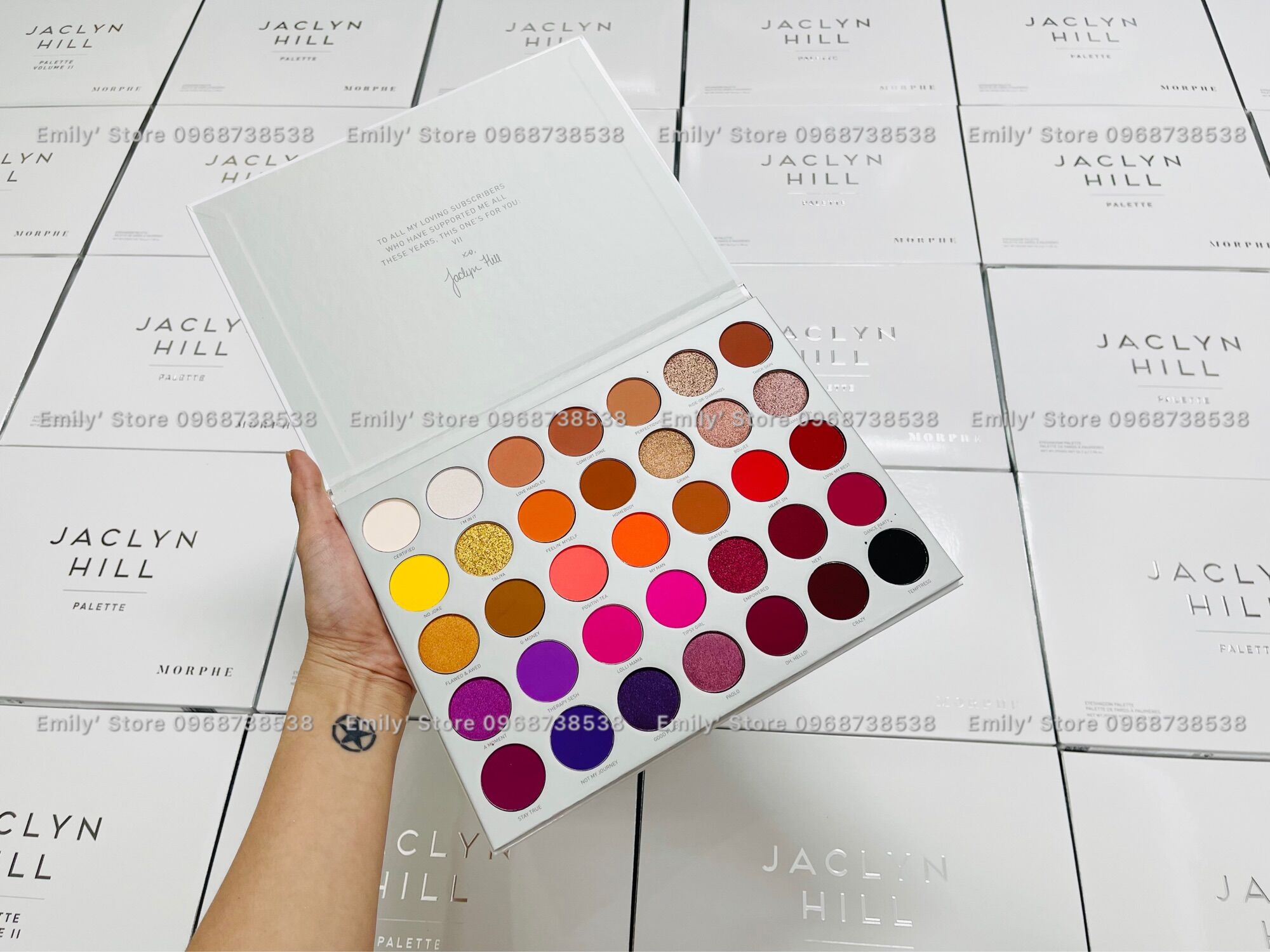 [Thanh Lý] Bảng phấn mắt 35 Ô Morphe Jaclyn Hill Vol 2 Eyeshadow Palette
