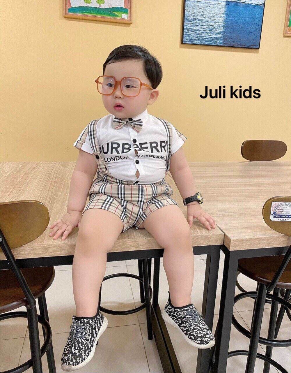 SET SƠ MI BBR CÔNG TỬ CHO BÉ TRAI SIZE 9-18KG