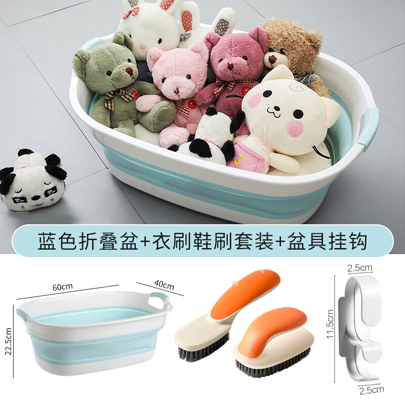Chậu giặt có thể gấp gọn chậu lớn cỡ lớn chậu tắm cho trẻ sơ sinh gia dụng chậu tắm chậu rửa chậu lớn chậu nước gấp gọn
