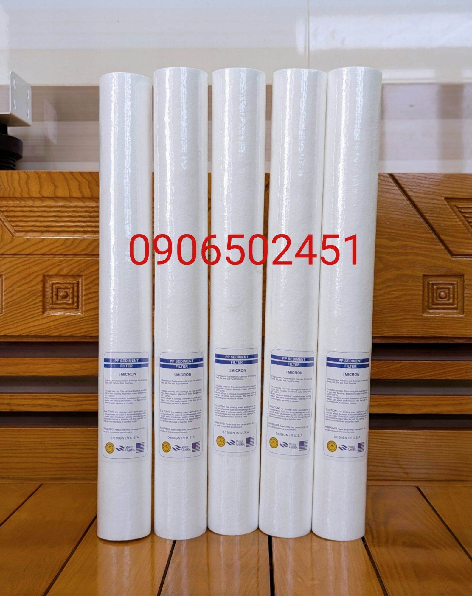 Bộ 10 lõi lọc nước số 1 Pp 20 inch dùng cho các loại máy lọc nước