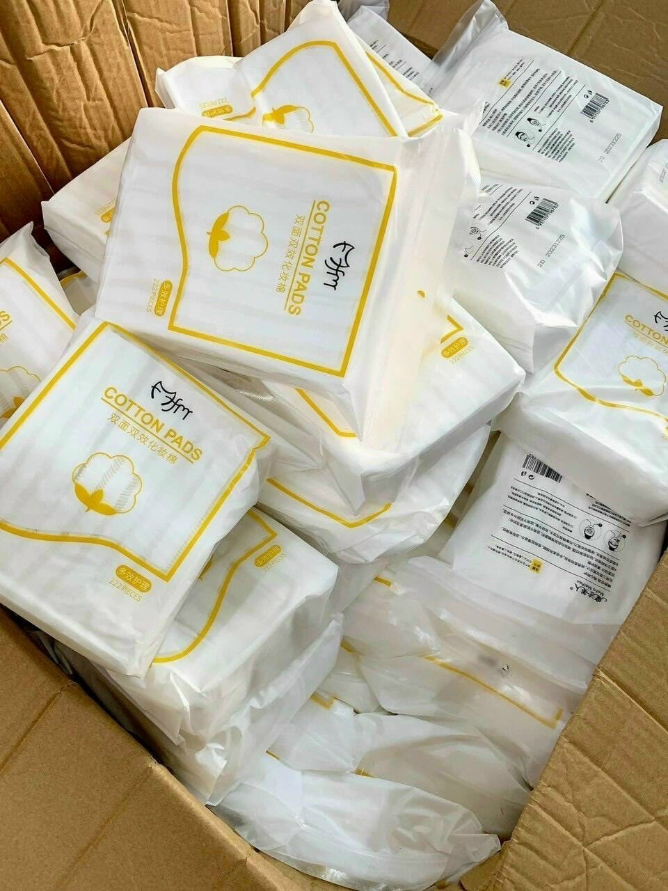 Combo of 5 PCs cosmetic cotton pads 222 PCs