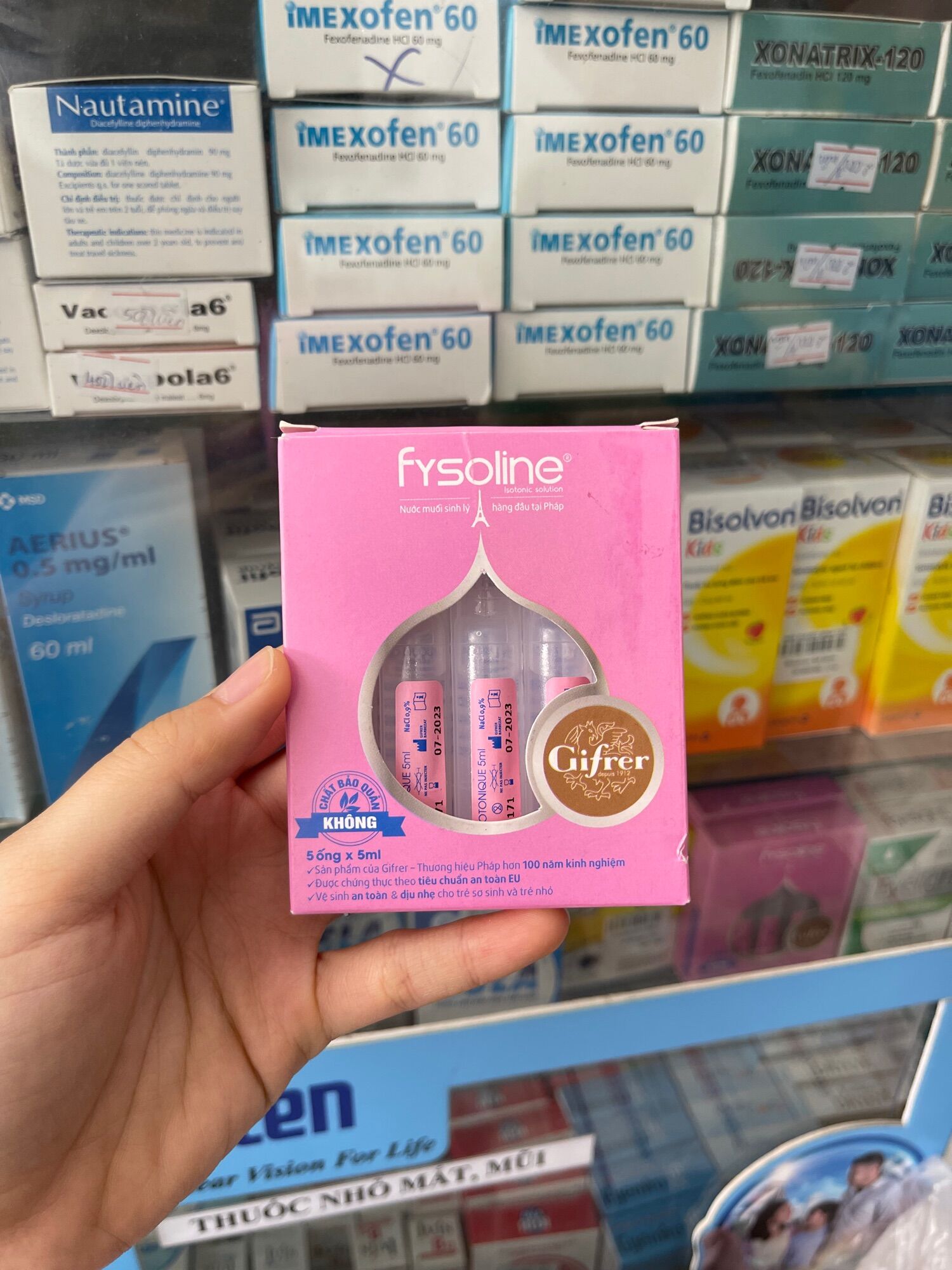 Nhước muối Fysoline (Pháp)