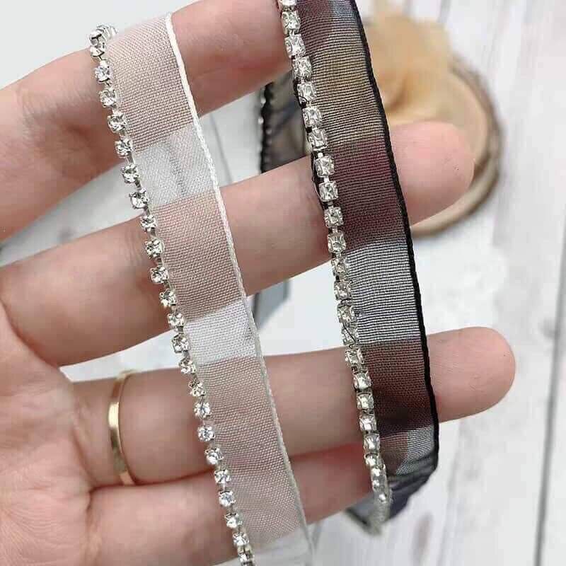1m viền đá đen trắng 1cm
