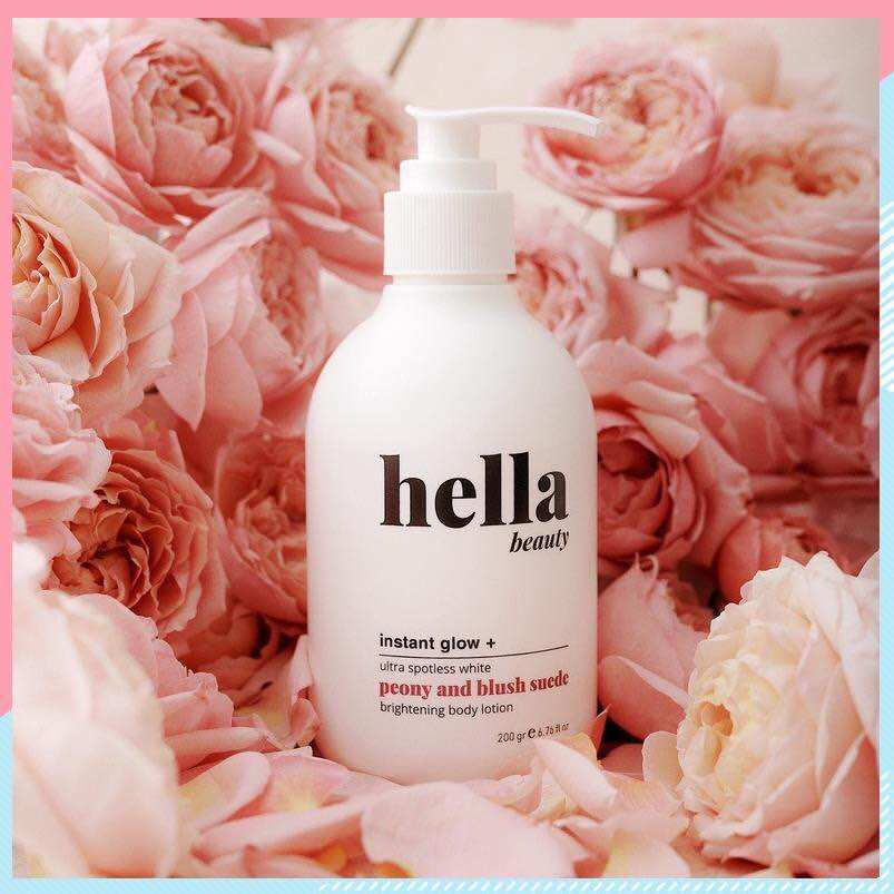  Kem body trắng da HELLA BEAUTY 200g nâng tone tức thì dưỡng ẩm chống nắng làm đều màu da 