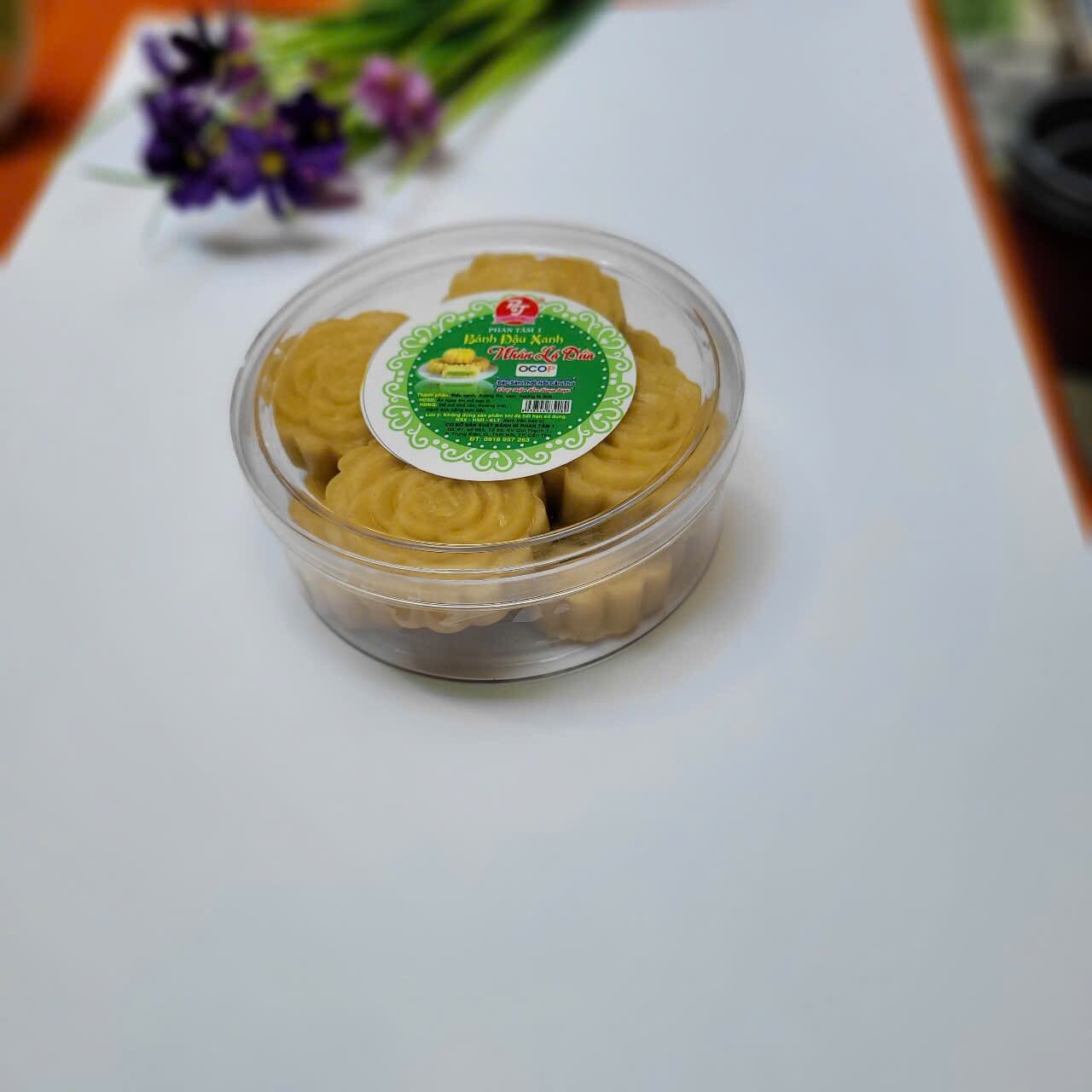 200gr-10 Bánh đậu xanh,nhân lá dứa Phan Tâm,fate 3 tháng