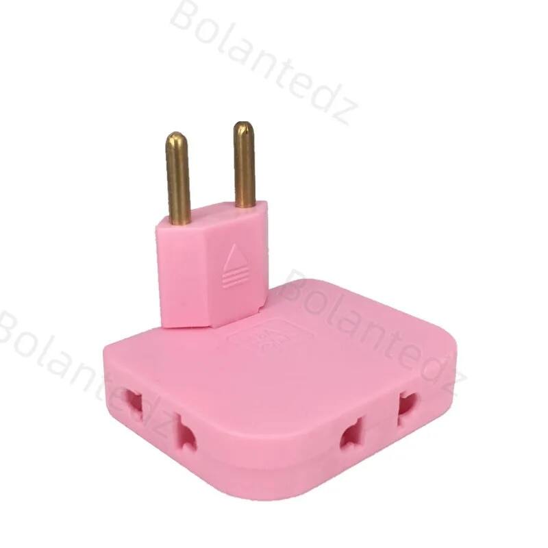 Phích cắm chuyển đổi EU cắm 3 AC Outlet Power Strip multiprise 1 chuyển đổi 3 mở rộng ổ cắm điện 180 ° xoay hoàn thành ổ cắm AC Adapter