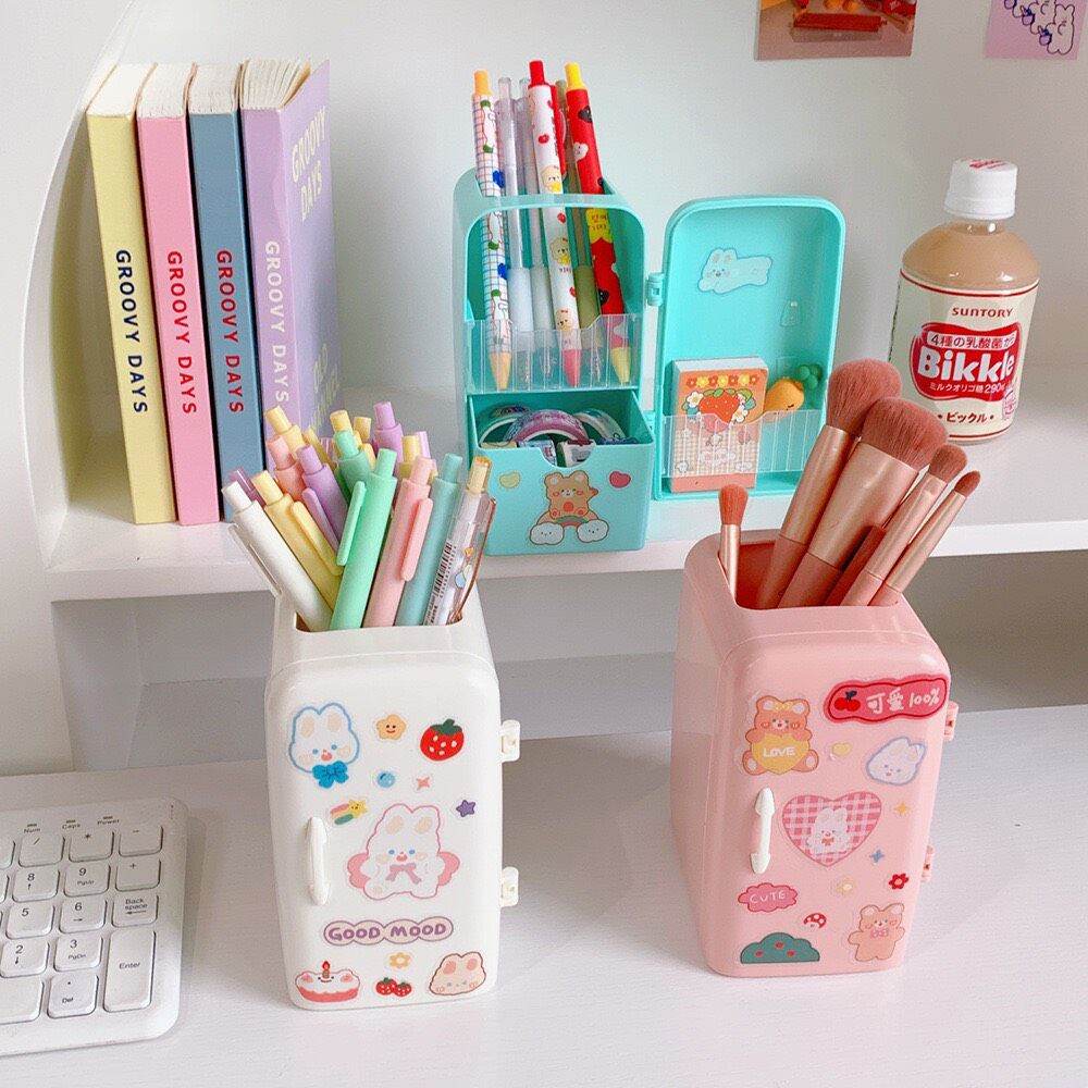 Ống đựng bút hình tủ lạnh mini cute