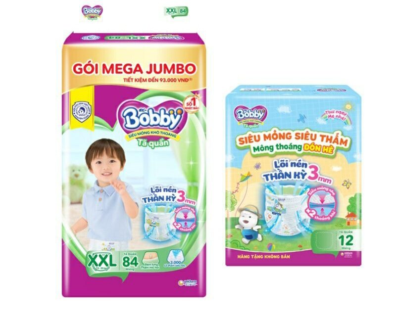 Tã bỉm quần bobby xxl 84 miếng/xxl84