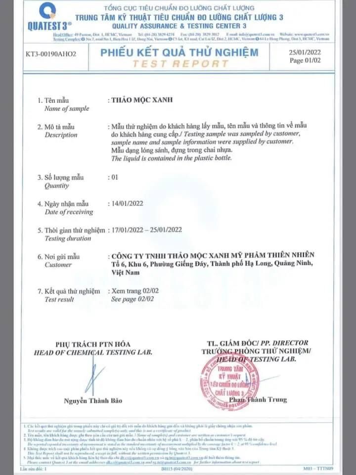 [Sẵn] Combo Thảo Mộc Xanh ( 1 Kem Face + 1 Vàng)