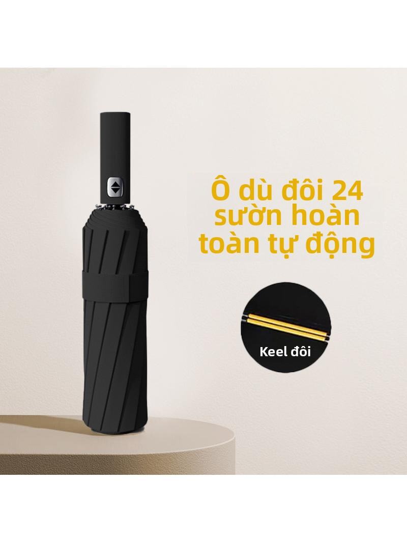 Đèn Pin Tự Động Gấp 24 Xương Chống Nắng Chống Tia UV Cho Nữ Ô Dù Chống Mưa Ô Dù Di Động Ô Dù Chống N