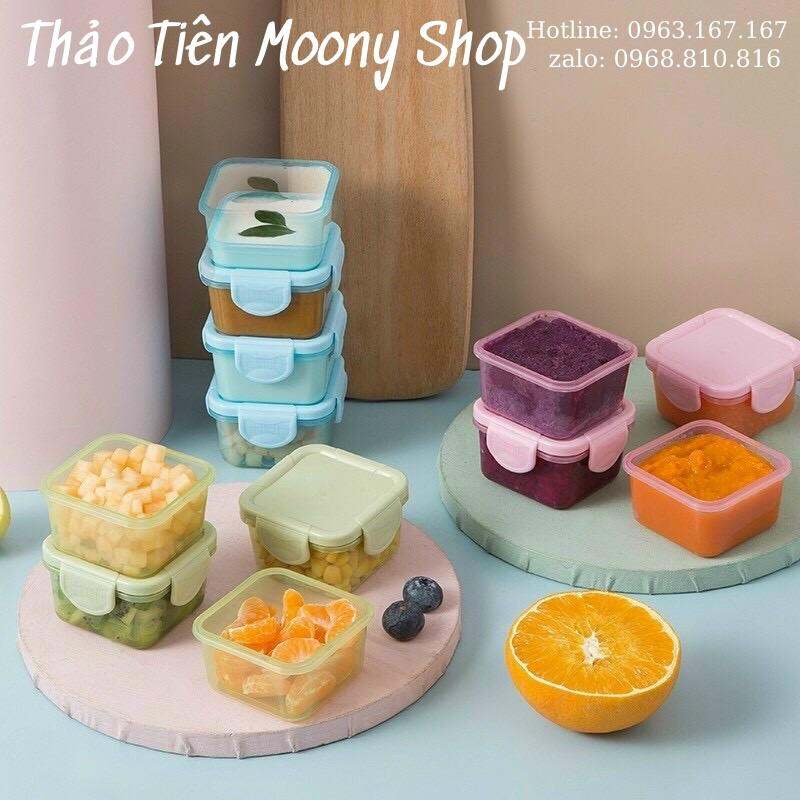 Hộp trữ thức ăn dặm cho bé ( set 2 cái)