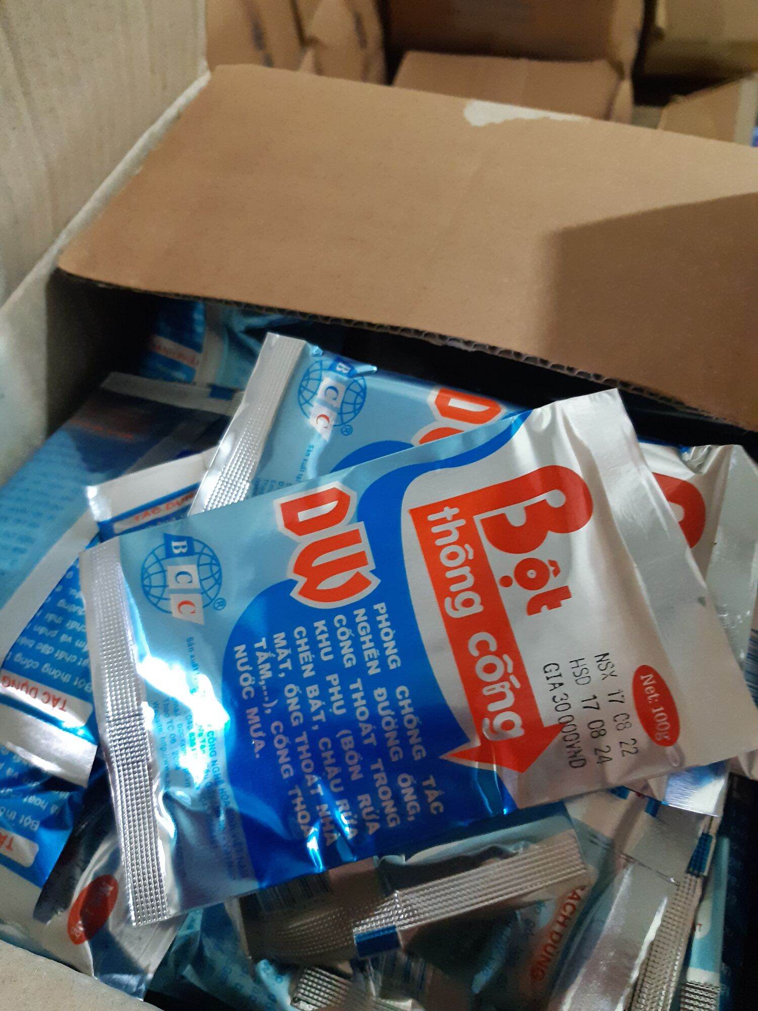 (combo 10 gói) BỘT THÔNG TẮC CỐNG CỰC MẠNH DW (GÓI 100G) thông bồn câu,bệ rửa mặt, các đường ống...