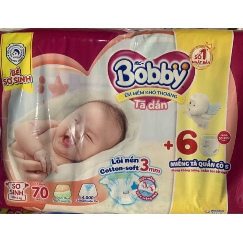 Tã dán bobby Xs70 mẫu date xa