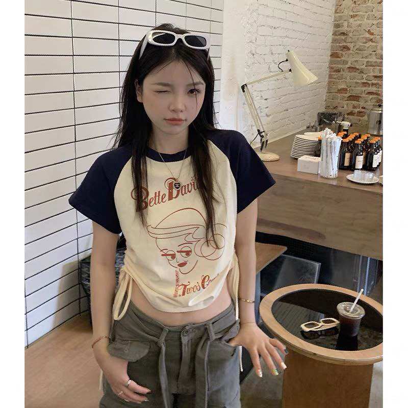 Áo croptop rút dây 2 bên bette dawn