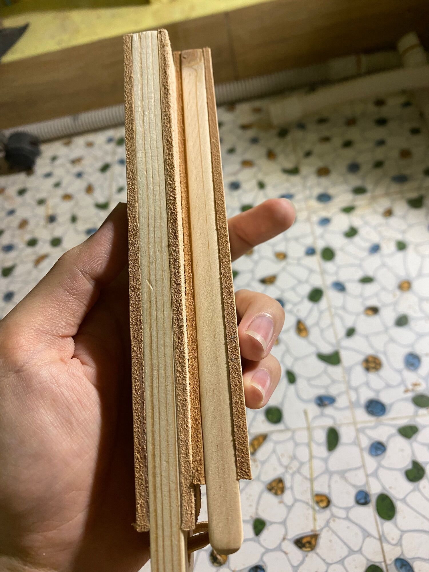 Que liếc dao bằng da mini EDC