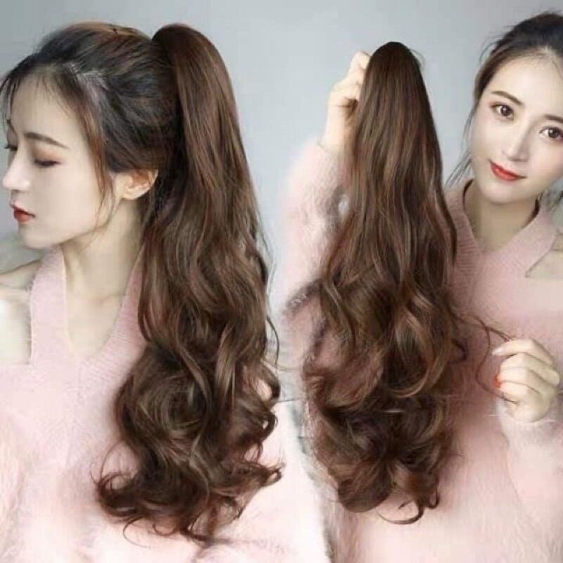 Tóc giả ngoặm xoăn đuôi dài cá tính nữ ❇️