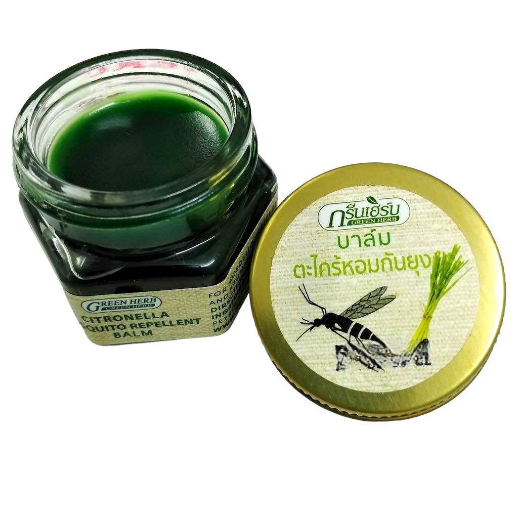 Dầu Cù Là Sả Đuổi Muỗi Green Herb 20g Thái Lan
