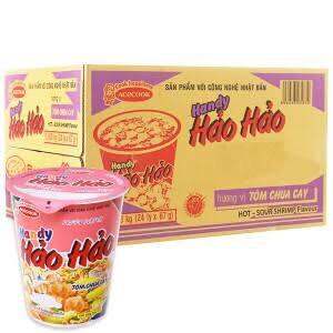 1 thùng Ly Mì Ly Hảo Hảo Tôm Chua Cay 67g
