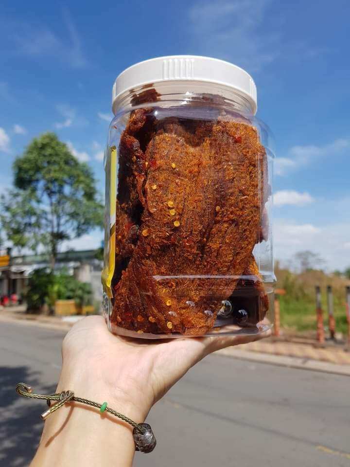 Hộp 500g. Khô bò mềm miếng lớn siêu ngon