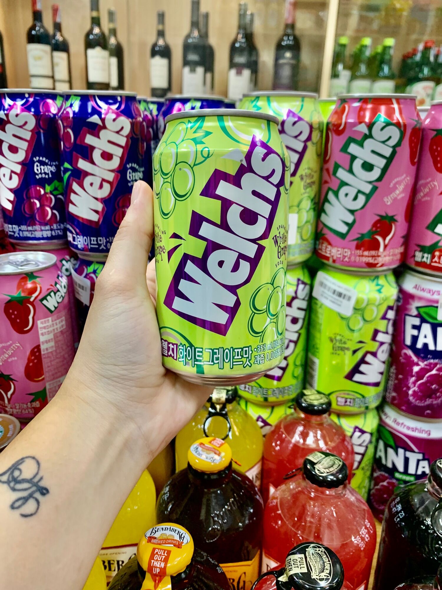 Combo 6 Lon Nước Ngọt Welch’s Hàn Quốc- 3 Vị