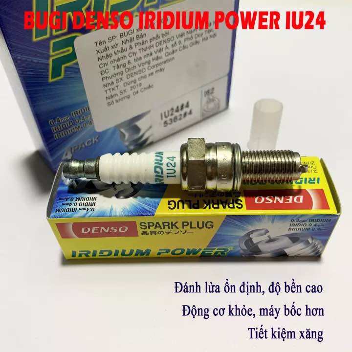 Bugi bạch kim cho Honda Vario / Click - DENSO IRIDIUM POWER IU24