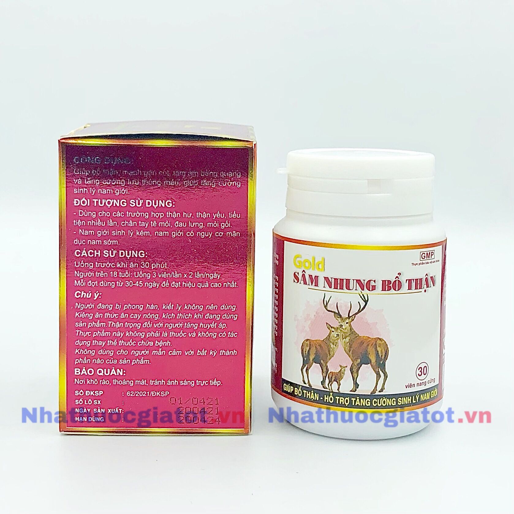 [Hộp 30 Viên] GOLD SÂM NHUNG BỔ THẬN - Dược TW3