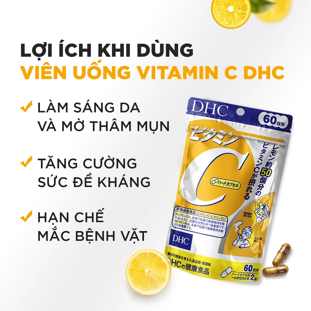 [ Chính hãng] Viên uống vitamin C DHC Vitamin C Hard Capsule